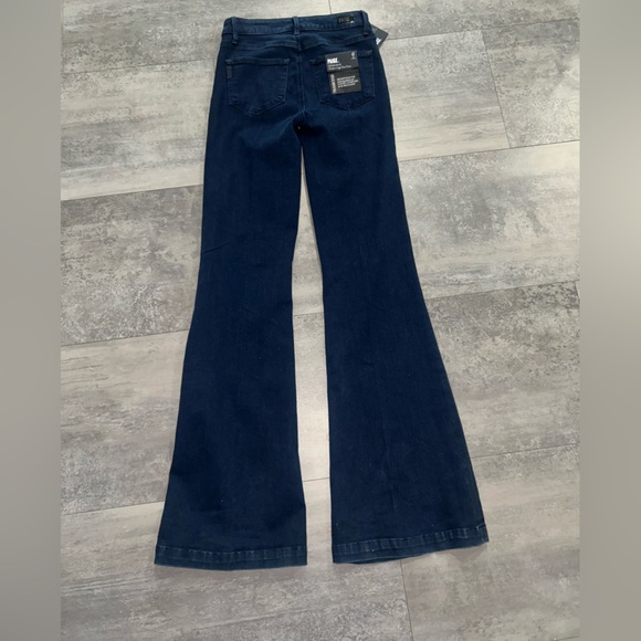 PAIGE Genevieve Hi-Rise Flare Leg Jeans Dark Wash Size 24 - Picture 7 of 14